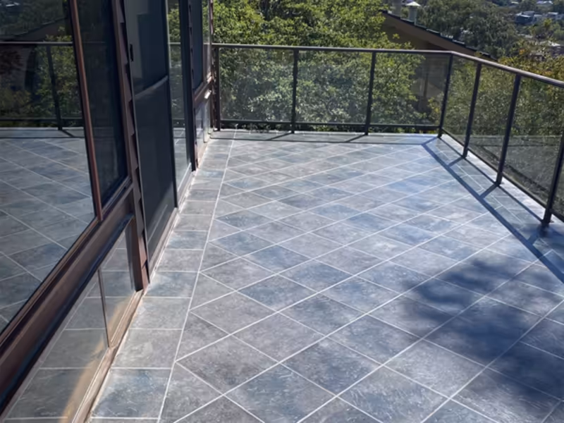 Modern Sydney balcony tile sealing service — restored waterproof finish