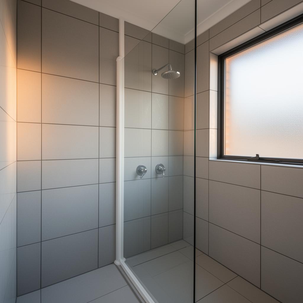 Restored Sydney bathroom shower with fresh grout, new silicone and sealed tiles